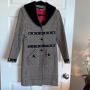 BelAge houndstooth coat EUC Size 6